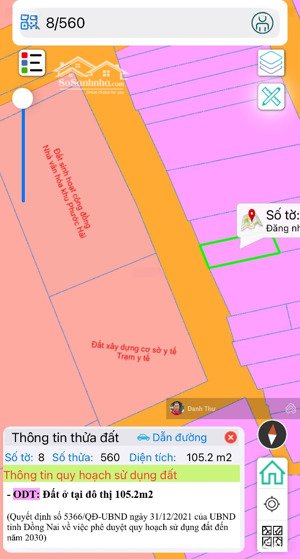 bán đất 105m2 - full thổ cư tại thị trấn long thành, khu trung tâm hành chính, gần trường học