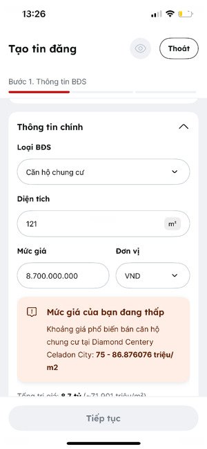 chính chủ cần bán gấp căn c6.1.05 giá truẹc tiếp chính chủ đầu tư.
