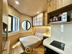 cho thuê phòng trọ studio lê lai q1, đầy đủ nội thất tiện nghi, có thang máy