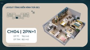 chỉ 1,3 tỷ sở hữu căn hộ 2pn + 1 2wc 82m2 cao cấp beverly tầng trung, view cực thoáng