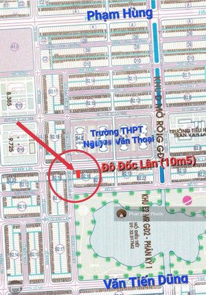 bán lô đất vị trí đẹp đường 10m5 đô đốc lân - hòa xuân, cẩm lệ