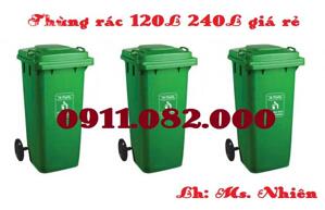 Sản phẩm thùng rác chất lượng giá rẻ uy tín, thùng rác 120l 240l 660l là lựa chọn hàng đầu- lh 0911.082.000