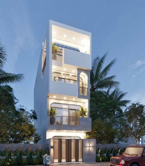 nhà phố 105m2 4 tầng, sát bên chợ bình chánh, phong thủy tốt