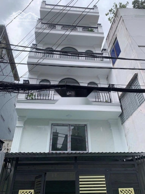 cho thuê tòa nhà căn hộ dịch vụ mặt tiền đường ký con, quận phú nhuận 135m2 hầm trệt lửng 4l 125tr