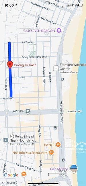 bán nhà 2 tầng mặt tiền đường dương trí trạch, sơn trà cách biển mỹ khê 5p đi bộ