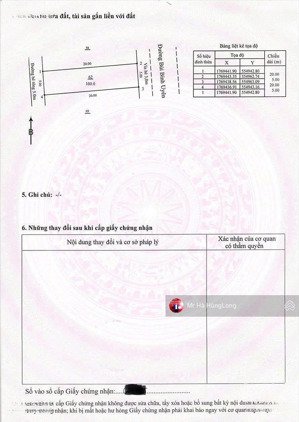 bán lô bùi bỉnh uyên 2 mặt tiền, 5,5m và phía sau 5m