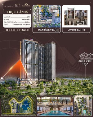 the matrix one, bán căn 2pn 85m2, 2wc,tầng 27 mễ trì, nam từ liêm, hn giá gốc cđt 10,6 tỷ full vat