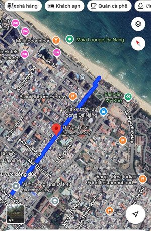 bán lô góc 2mt đường ngô thì sĩ - an thượng gần bãi biển mỹ khê - khu phố tây an thượng