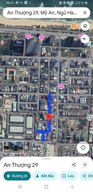 bán lô đất 90m2(5x18) mt đường an thượng 29 - khu du lịch sần uất, gần biển mỹ khê