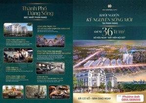 bán đất nền dự án mk central city, trần phú, phủ hà, phan rang - tháp chàm, 36 triệu / m2, 90m2