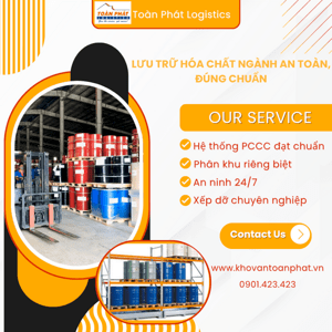 Lưu trữ hóa chất – Không thể gửi đại, phải đúng kho chuyên dụng