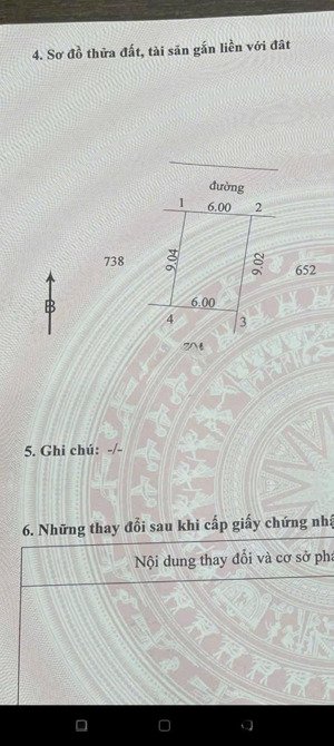 nhỉnh 2 tỷ có lô đất 54m tại liên nghĩa văn giang mặt tiền 6m. đường ô tô 7 chỗ tránh xe máy.