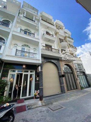 2 mặt tiền hẻm nhựa 8m_ nhà mới 4 tầng_4x14_khu phân lô dân trí cao_ngay lê văn quới ngã 4 bốn xã