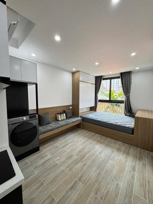 cho thuê studio luxury ngay giáp nhất - toà mới, nội thất xịn, máy giặt + sấy riêng, cửa chống cháy