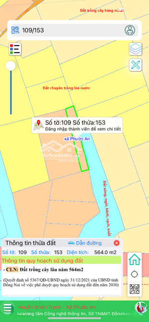 bán đất tại xã phước an, nhơn trạch, đồng nai, giá ưu đãi 2,5 tỷ, 564m2