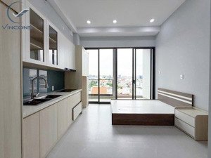 cho thuê phòng 35m2 có ban công tại nơ trang long, bình thạnh giáp phú nhuận, gần chợ bà chiểu