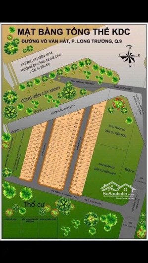 bán lô đất xd 1 trệt 1 lửng 3 lầu sân thượng 124 võ văn hát phường long trường quận 9 tp thủ đức