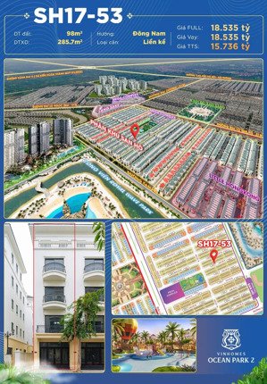 song lập mini 98m2 san hô đông nam cách hồ 50m, công viên nước giá 153tr/m2, sẵn sổ lh 