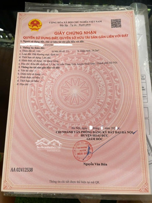 chính chủ cần bán đất tại ngã tư thị trấn trạm trôi, hoài đức, diện tích 76m, đường oto tránh nhau.