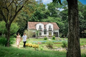 bán khu nghỉ dưỡng vân hòa, ba vì dt gần 6000m2 đã có 2 biệt thự 2 bungalow dòng tiền 300tr/th