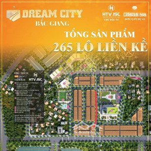 bán đất nền dự án tại dream city bắc giang, 4,4 tỷ, 80m2