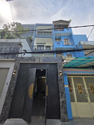 nhà 4 tầng hẻm 1/ sát mặt tiền đường ngay thạch lam thông bình long