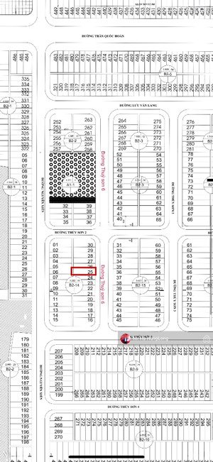 bán đất đẹp - mặt tiền thủy sơn 6, hướng đông, 100m2, 5,15 tỷ