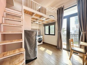 căn hộ dịch vụ dạng duplex ban công - tone hồng siêu xinh ngay khu ẩm thực bùi đình tuý