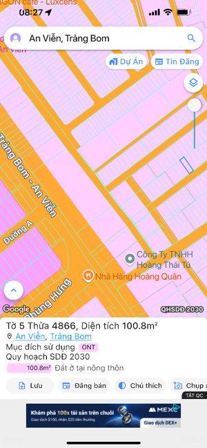 bán gấp đất nền sổ riêng thổ cư dự án an viễn ,giá thỏa thuận, 100m2, trảng bom, đồng nai