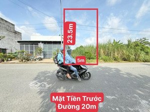 bán đất khu tái định cư long sơn| 2 mặt tiền trước sau| 5x23,5m, 117,5m2| sổ hồng sẵn| giá tốt