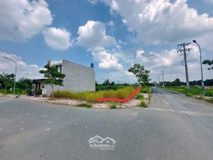 80m2, lô góc, đường 6m, sổ hồng riêng, đất thị trấn đức hòa, long an