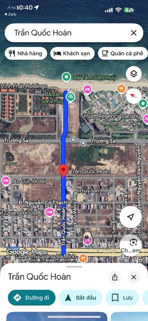 bán lô đất đẹp mặt tiền đường 15m trần quốc hoàn, ngay bãi tắm sơn thủy