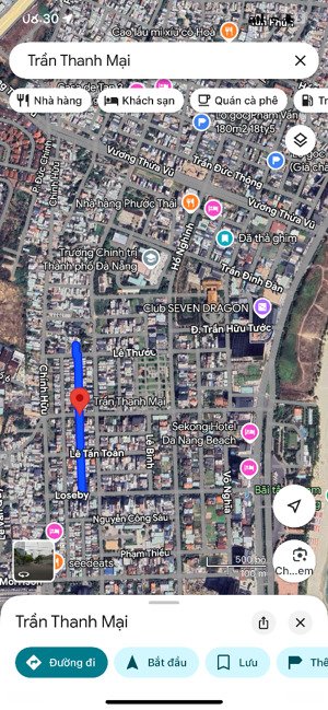 siêu đẹp! cặp trần thanh mại - 150m2 ngang 10m - kề lô góc lê thước - giá 17 tỷ - cách biển 400m