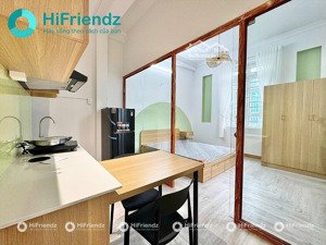 cho thuê căn hộ 1pn tách bếp - tone siêu chill như đà lạt - ngay võ oanh - sát đh gtvt, hutech, ftu
