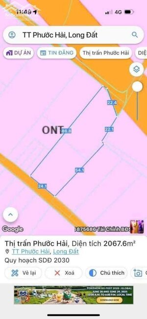 ÔNG ANH KẸT TIỀN BÁN GẤP LÔ ĐẤT NHÀ VƯỜN THỊ TRẤN PHƯỚC HẢI - BRVT CÁCH BIỂN CHỈ 1KM