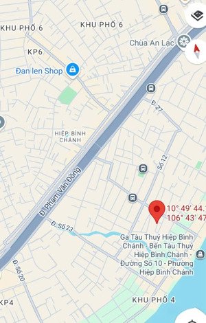 đất mặt tiền đường 16, phường hiệp bình chánh, thủ đức