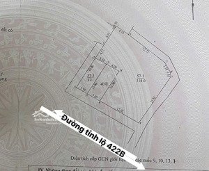đất full thổ cư 20m ra đường 422b, ngõ 2.5m, 40m vuông vắn không lỗi - giá 13x tr/m