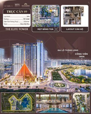 căn góc rẻ nhất 3pn, giá 15,489tỷ, 125.4m2 the matric one primium - đẹp chuẩn gu - mỹ đình hà nội