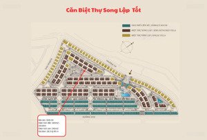 bán biệt thự song lập căn vip, ngay công viên island the orchard, giá 18.3 tỷ. liên hệ 