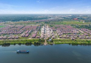 bán căn biệt thự đơn lập: cạnh kênh đào, view sông, gần công viên. dt 150 - 225m2. giá bán chỉ 8 tỷ