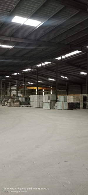 cho thuê xưởng đẹp kcn phú tài 3.000m2 có cẩu trục