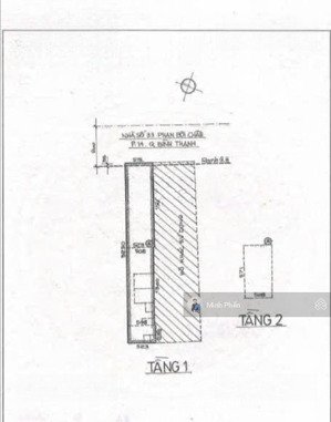 giảm mạnh từ 28 tỷ về 23.2 tỷ tl - mt phan bội châu, p14, bt dt: 5.2x33m (cn 166m2) chỉ ~ 140tr/m2