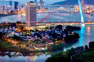 lô đất góc 2 mặt tiền đường đảo xanh 3, khu đảo xanh, view trực diện sông hàn, 377m2, 80 tỷ
