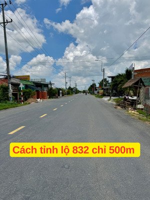 6,5 x 30 (thổ cư; sổ sẵn) - cách dt832 chỉ 500m - gần kcn an nhựt tân - đường oto đang mở rộng