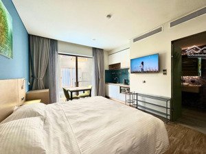 căn hộ 1 phòng ngủ chuẩn khách sạn sun avenue, đường mai chí thọ, nội thất đầy đủ, ban công thoáng