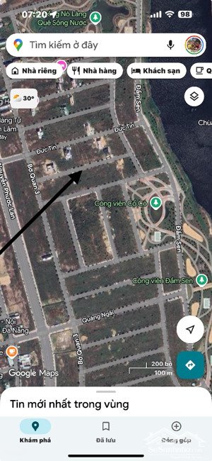 bán đất nền dự án tại hòa quý, 5,35 tỷ, 100m2, hot! kẹp vẹt cây xanh 5m.
