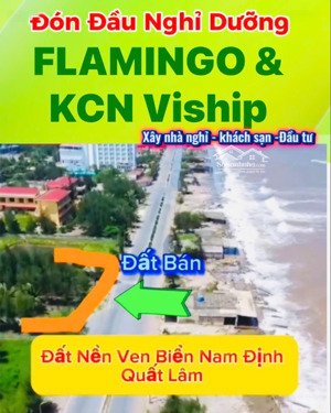 bán lô đất viu biển tại quất lâm nam định, ngay cạnh nghỉ dưỡng flamingo và khu vui chơi giải trí .