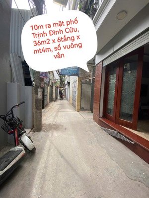 bán nhà trịnh đình cửu - 10m ra mặt phố - 36m2 - 6tầng - mt4m - hơn 8tỷ - trước nhà rộng gần 3m