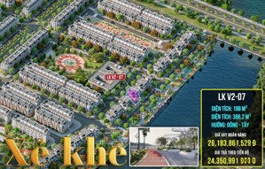 bán căn biệt thự lkv2-7 xẻ khe với 198mv, hướng đông - tây