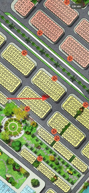 giá chỉ 1 tỷ có lẻ chút, có ngay ô đất 75m, nằm ngay sau trục đại lộ 56m